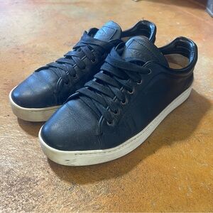 Rag & Bone Kent Black Leather Sneakers Women's Size 6.5